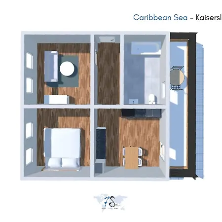 Zentrales 7seas - Balkon L 4 Pers L Self Check-in Apartment